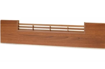 0307 Решётка вентиляционная для цоколя ПВХ H.150, L=600, орех рустикальный NEW