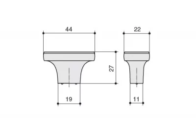 Ручка-кнопка, отделка кофе