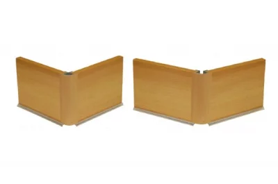 1366 Угол универсальный 90&quot;/135&quot; для цоколя ПВХ, L=4000, сосна