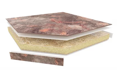 Столешница для угловых решений 900х900х38,8 Белый песчаник глянец