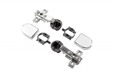 GTV: Петля GTV для стекла + ответная Планка без евро шурупа и заглушка овальная хром ZP-CIG-09UBE