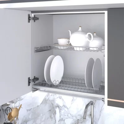 Комплект №6: Кухонный набор из сушки для посуды и лотка для приборов в корпус 600 мм