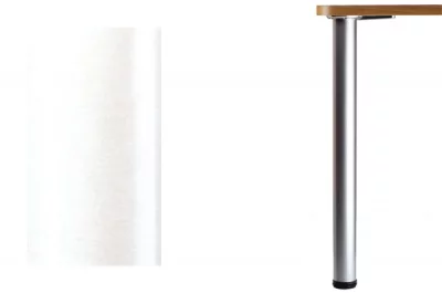 Нога d.60 Н700 для стола, цвет белый RAL9003, комплект 4 штуки