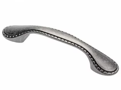 GTV: Ручка мебельная PALERMO C=96 мм, старое серебро UZ-PALER-96-07