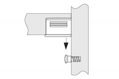 Полкодержатель под запрессовку для 16мм ДСП, коричневый пластик (за 100 штук)