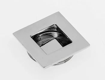 Ручка мебельная врезная квадратная UZ B226, хром GTV UZ-00B226-01