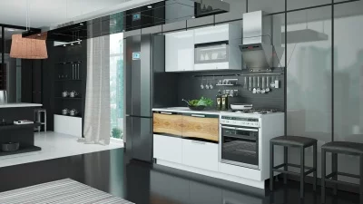 Кухонный гарнитур длиной - 180 см (со шкафом НБ)