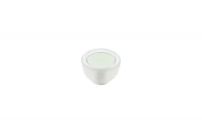 Ручка-кнопка, отделка транспарент матовый + светло-зелёный