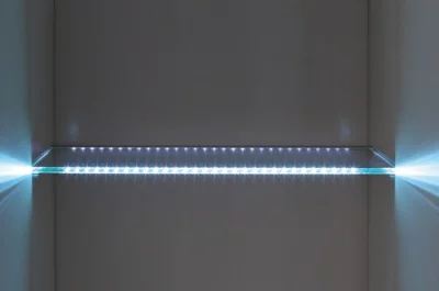 Комплект заглушек для профиля LED подсветки, отделка алюминий матовый (RAL 9006)