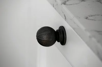 Ручка-кнопка, отделка хром глянец