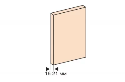 Комплект фурнитуры для 3-х дверей (16-21 мм)