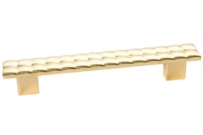 Ручка-скоба 128мм, отделка золото глянец