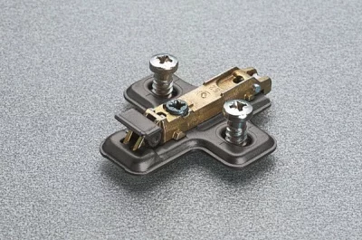 Клип-ответная планка Н2 с евровинтом, крестообразная, отделка титаниум