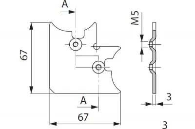 Сборочный уголок для профиля 80\2150.04