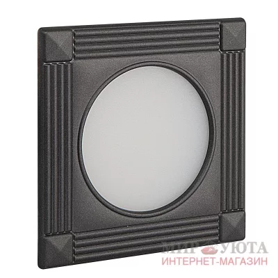 APSLEY Точечный светильник квадратный, графит, 12V, теплый белый 3000К, 3W: AP12-QNO-GWW3 APSLEY Точечный светильник квадратный, графит, 12V, теплый белый 3000К, 3W: AP12-QNO-GWW3