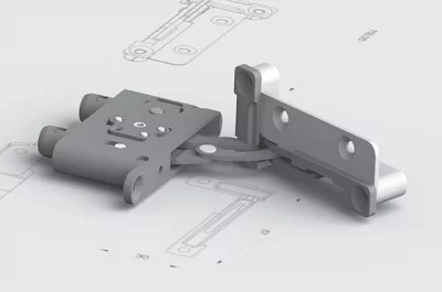 Петля Proton правая, отделка никель