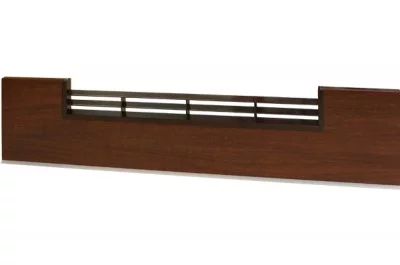 1565 Решётка вентиляционная для цоколя ПВХ H.150, L=600, орех античный NEW