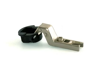 Петля QS для вкладных стеклянных дверей(под сверление), угол открывания 105°, черная