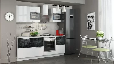 Кухонный гарнитур длиной - 210 см (со шкафом НБ)