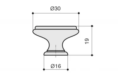 Ручка-кпопка, отделка старое серебро с блеском + керамика