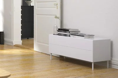 Ножка декоративная Риза, h.150, отделка белый бархат (матовый)