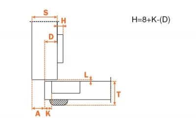 Петля 94" полунакладная