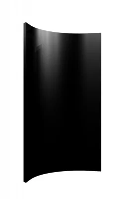 Фасад радиусный вогнутый ALV0003 K19 R240 H956 черный (Negro) глянец