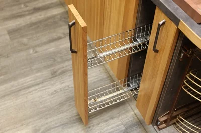 Trend Сетка в базу 150 выдвижная с доводчиком, отделка хром