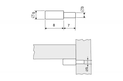 Полкодержатель граната,отделка золото
