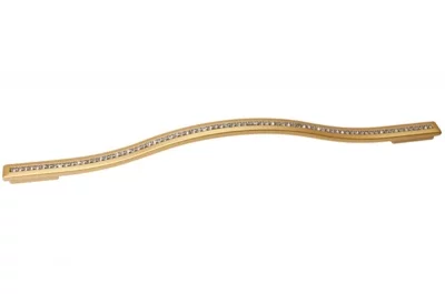 Ручка-скоба 320-288мм, отделка золото матовое + горный хрусталь