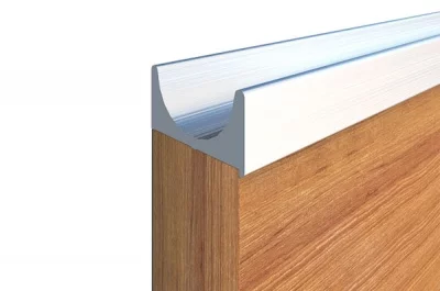 Профиль-ручка под пропил, L=5000мм, отделка сталь нержавеющая