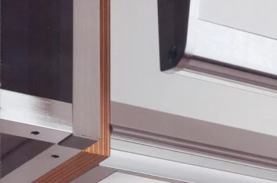 Комплект боковин для закруглённого фасада Н.597мм, алюминий анодированный