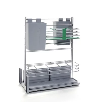 Kessebohmer: Контейнер для кухонных предметов «Кукинг АГЕНТ» отделка - титан.