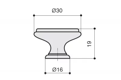 Ручка-кпопка, отделка бронза античная &quot;Флоренция&quot; + керамика