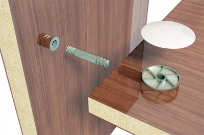 Эксцентрик d.25мм, для стяжки червячной, отделка цинк