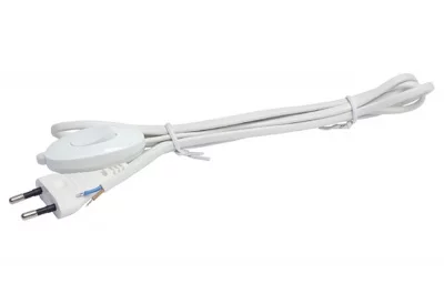 Провод сетевой 2000 мм с вилкой Europlug и проходным выключателем