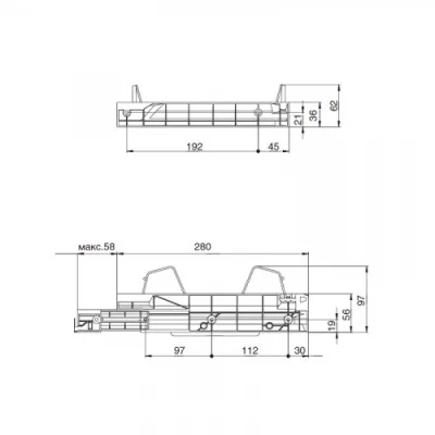 Комплект №6: Кухонный набор из сушки для посуды и лотка для приборов в корпус 600 мм