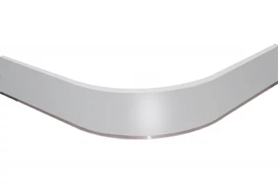 0400 Закругление для цоколя ПВХ Н.120, под гладкий алюминий NEW