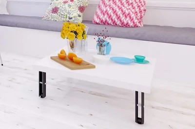 Ножка декоративная Бруклин, h.250, отделка черный бархат (матовый)+белый