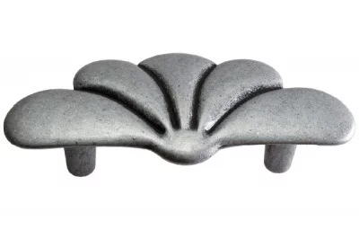 Ручка-скоба 64мм, отделка старое серебро с блеском