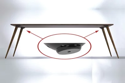 Крепление ноги стола Twister, цвет черный