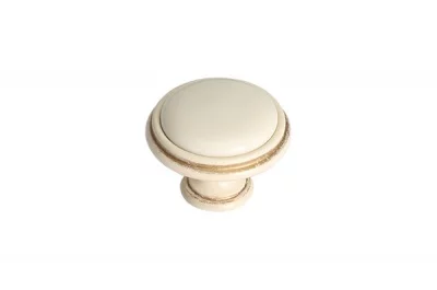 Ручка-кнопка, отделка золото винтаж + керамика: P77.Y01.00.MT5G