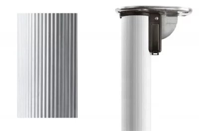 Нога d.50 Н700 для стола складная, рифлёный алюминий