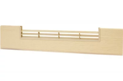 0114 Решётка вентиляционная для цоколя ПВХ H.120, L=600, Позитано NEW