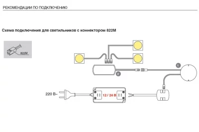 Емкостный выключатель с диммером Capsens FW, 30 Вт/12В, 60 Вт/24В
