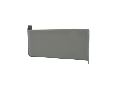 Накладка декоративная для навеса шкафа 806007500SX, пластик, алюминий, левая