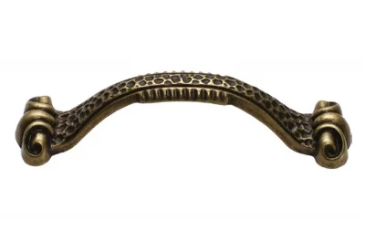 Ручка-скоба 96мм, отделка бронза античная