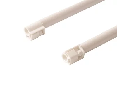 Рейлинги Firmax длина 450 мм, круглые верхние для ящика Newline, белые