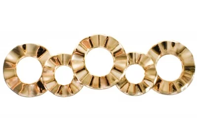 Ручка-скоба 128мм, отделка золото глянец