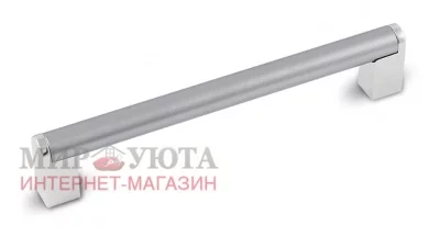 Ручка-рейлинг 160мм хром/нерж. сталь голубая: 404.160.10/302